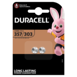 Duracell Specialty 357/303 Silberoxid-Knopfzelle 1,55V in 2-stück Packung