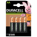 Wiederaufladbare Duracell AA-Batterien 2500mAh 4-stück Packung