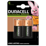 Duracell Rechargeable C-Batterien 3000mAh in 2-stück Packung