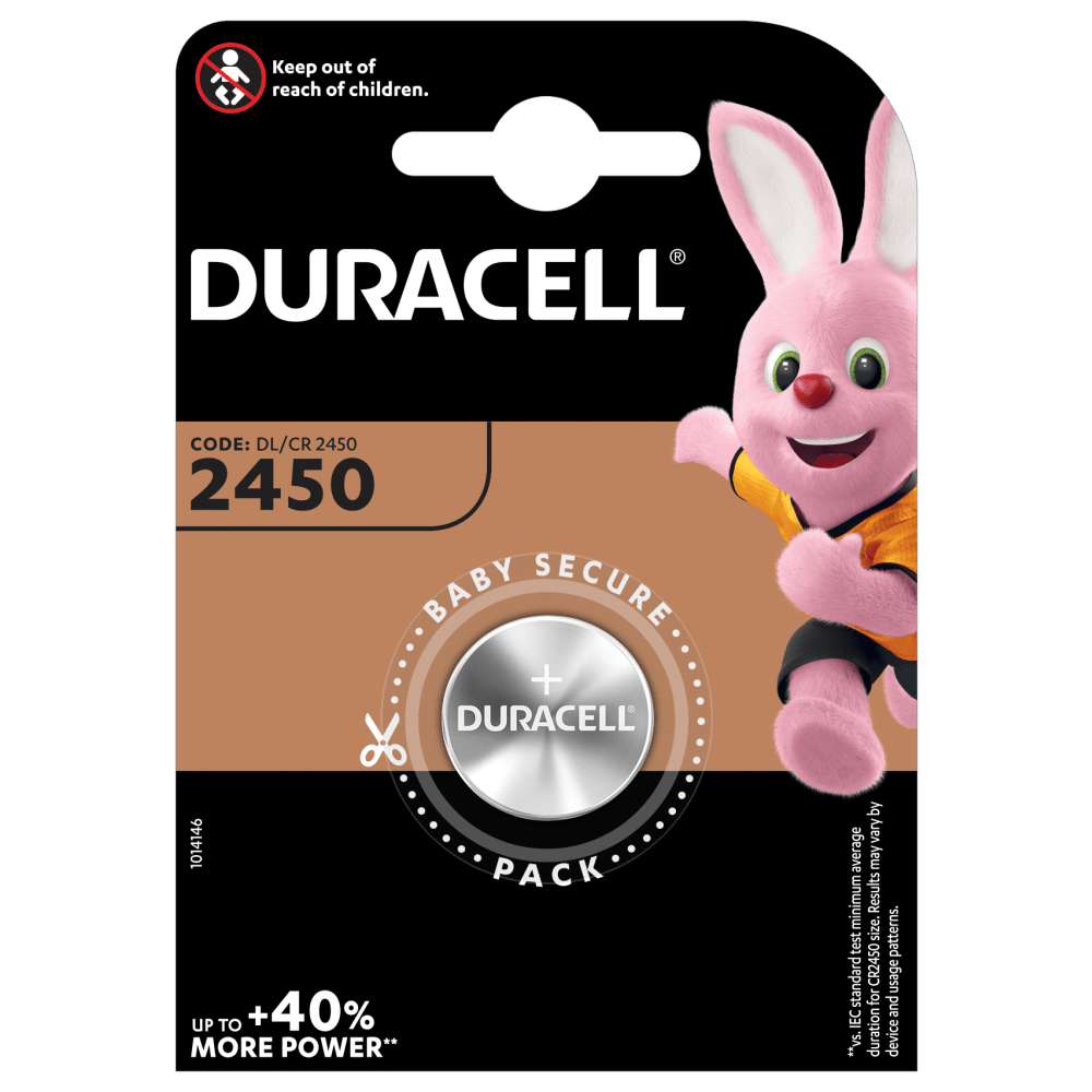 Duracell Specialty 3V Lithium Knopfbatterie 2450