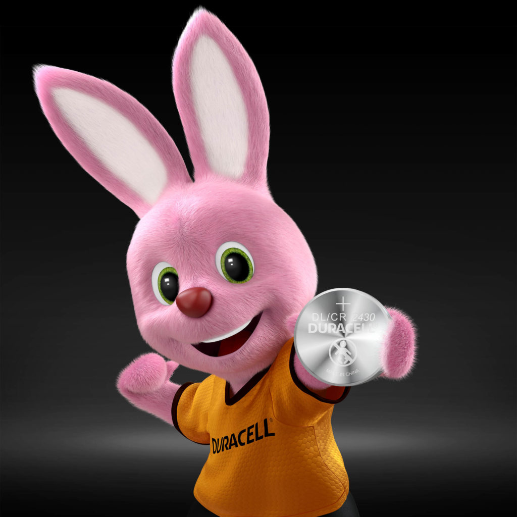Bunny stellt Duracell Spezialzellen 2430 Lithium-Knopfzelle 3 V vor