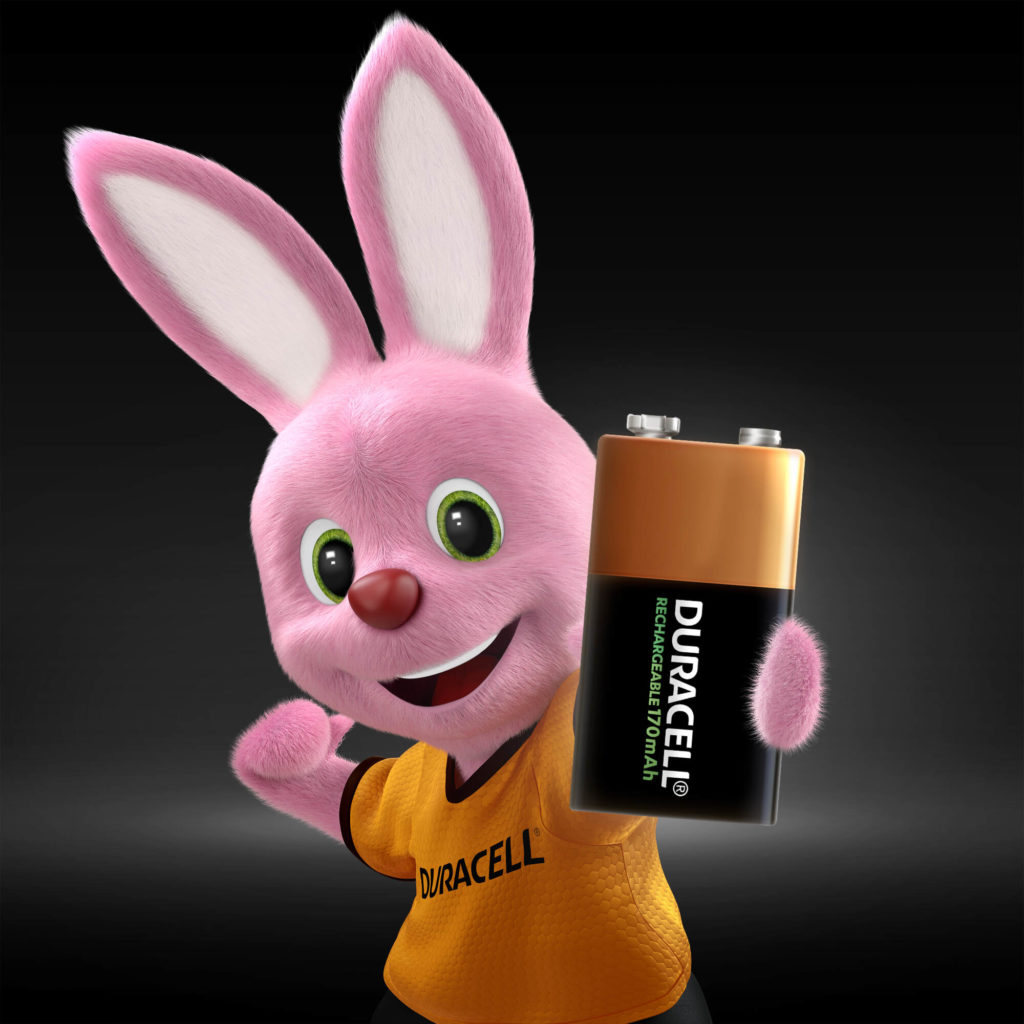 Duracell Bunny stellt Rechargeable 9V 170mAh Batterien vor