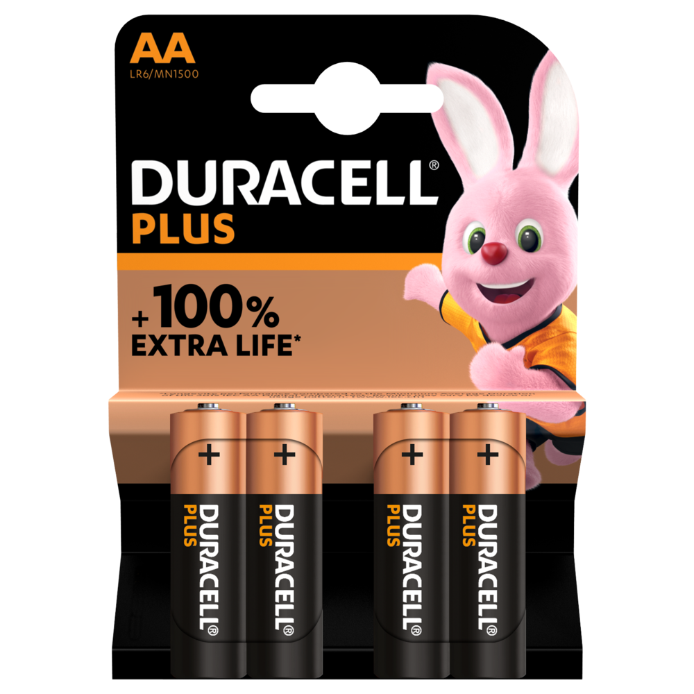60 Duracell Plus AA MN1500 Alkaline Batterien im 12er Blister Mignon 